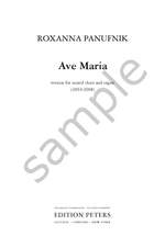 Panufnik, Roxanna: Ave Maria (SATB & Organ) vocal score Product Image