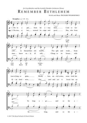 Wilberforce, Richard: Remember Bethlehem
