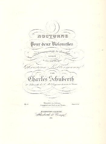 C. Schubert: Nocturne Op. 6
