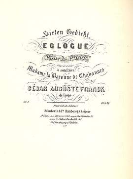 César Franck: Eglogue Op. 3