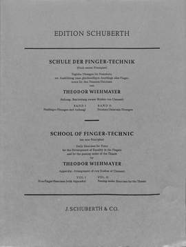 Theodor Wiehmayer: Schule Der Fingertechnik Band 1
