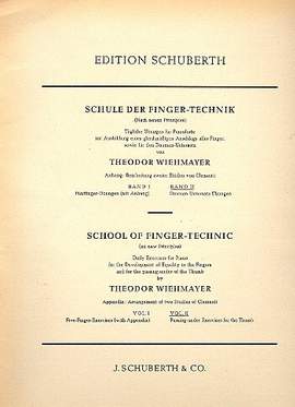 Theodor Wiehmayer: Schule Der Fingertechnik Band 2