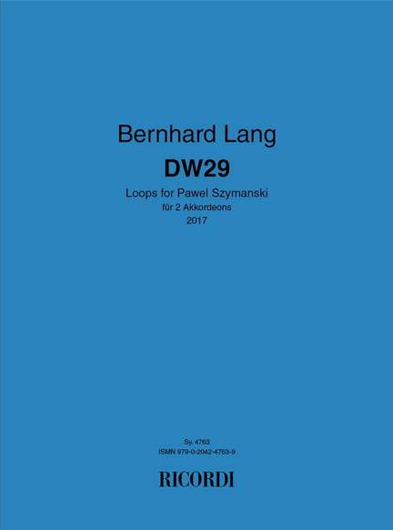Bernhard Lang: DW29