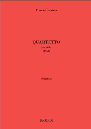 Franco Donatoni: Quartetto per archi Product Image