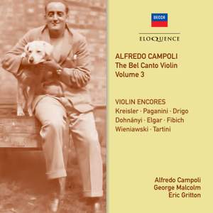 Alfredo Campoli: The Bel Canto Violin - Volume 3 Product Image