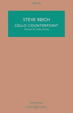 Reich, S: Cello Counterpoint HPS 1433