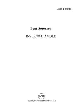 Bent Sørensen: Inverno d'Amore