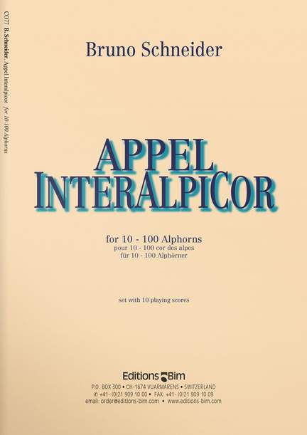 Bruno Schneider: Appel Interalpicor