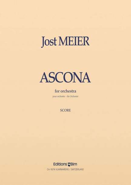 Jost Meier: Ascona