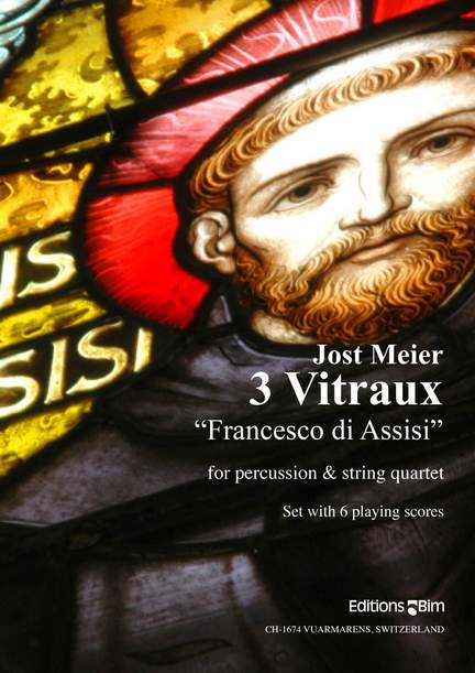 Jost Meier: 3 Vitraux Francesco Di Assisi