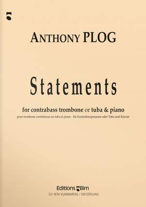 Anthony Plog: Statements