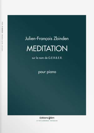Julien-François Zbinden: Méditation Sur Le Nom De G.E.R.B.E.R.