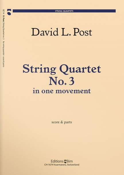 David Post: String Quartet No. 3
