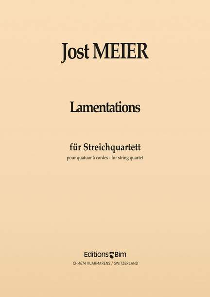Jost Meier: Lamentations