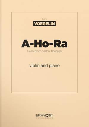 Fritz Voegelin: A-Ho-Ra