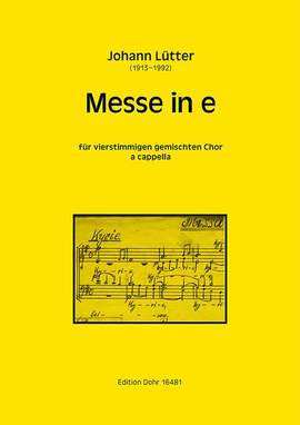 Luetter, J: Mass in e