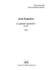 Jouni Kaipainen: Clarinet Quintet Op.59a