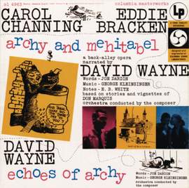 archy and mehitabel: a back alley opera (Studio Cast Recording) / The Carnival of the Animals