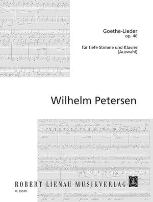 Petersen, W: Goethe-Lieder op. 40