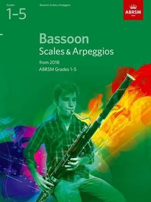 ABRSM: Bassoon Scales & Arpeggios, Grades 1-5 from 2018