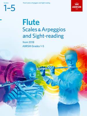 ABRSM: Flute Scales & Arpeggios and Sight-Reading, Grades 1-5 from 2018