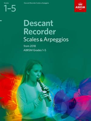 ABRSM: Descant Recorder Scales & Arpeggios, Grades 1-5 from 2018