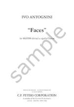 Antognini, Ivo: Faces (SSATBB) Product Image