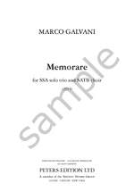 Galvani, Marco: Memorare Product Image