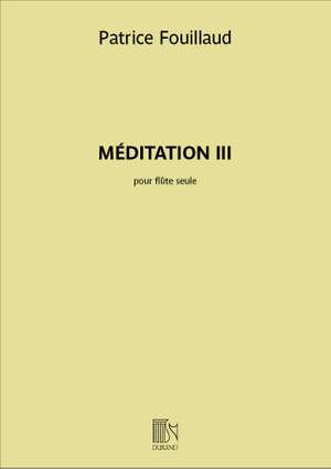 Patrice Fouillaud: Méditation III