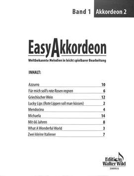 Nelly Leuzinger: Easy Akkordeon Band 1