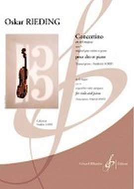 Oscar Rieding: Concertino en sol majeur - Op. 25