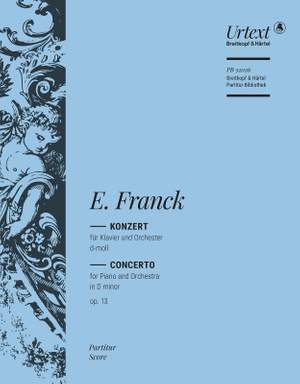 Eduard Franck: Concerto for Piano in D minor Op. 13