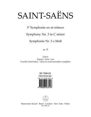 Saint-Saëns, Camille: Symphony no. 3 in C minor op. 78