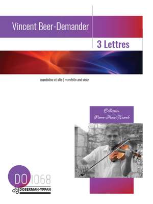 Vincent Beer-Demander: 3 Lettres