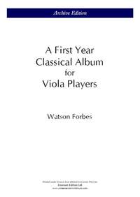 A First Year Classical Album For Viola Players
