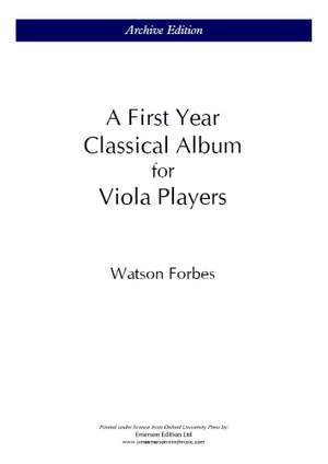 A First Year Classical Album For Viola Players