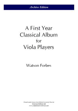 A First Year Classical Album For Viola Players