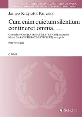 Korczak, J K: Cum enim quietum silentium contineret omnia, ...