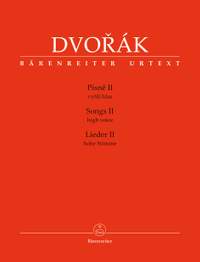 Dvorák, Antonín: Songs II for High Voice and Piano