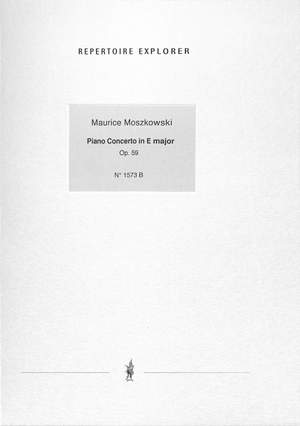 Moszkowski, Maurice: Piano Concerto in E major Op. 59 (Piano Reduction for 2 pianos, 2 copies)