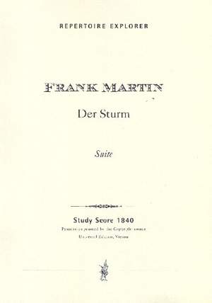 Martin, Frank: Suite from the Opera Der Sturm (The Tempest) for Baritone (Prospero) and Orchestra