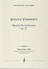 Tiessen, Heinz: Rondo G-Dur Op. 21 for orchestra