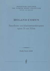 Coryn, Roland: Saxofoon- en klarinettenkwartet, opus 31 en 31bis (score and parts, first print)