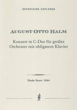 Halm, August: Konzert in C für grosses Orchester mit obligatem Klavier