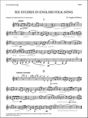 Vaughan Williams, Ralph: Six Studies in English Folk Song. Euphonium part
