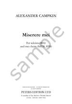 Campkin, Alexander: Miserere mei Product Image