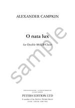 Campkin, Alexander: O nata lux Product Image