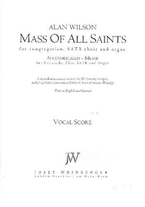 Wilson, Alan: Mass of All Saints (vocal score Eng/Ger)