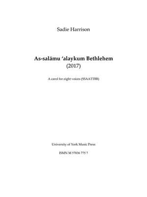 Sadie Harrison: As-Salämu 'alaykum Bethlehem