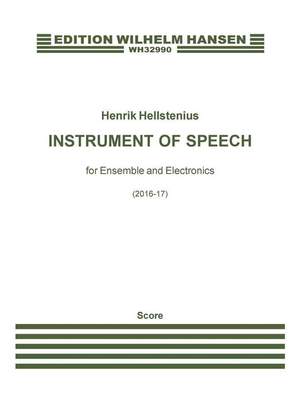 Henrik Hellstenius: Instrument Of Speech